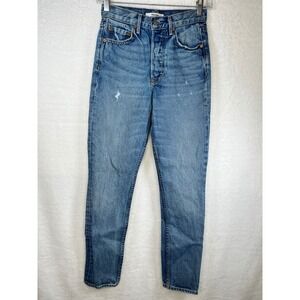 GRLFRND The Karolina Skinny Jeans Womens Size 23 High Waist Button‎ Fly Denim